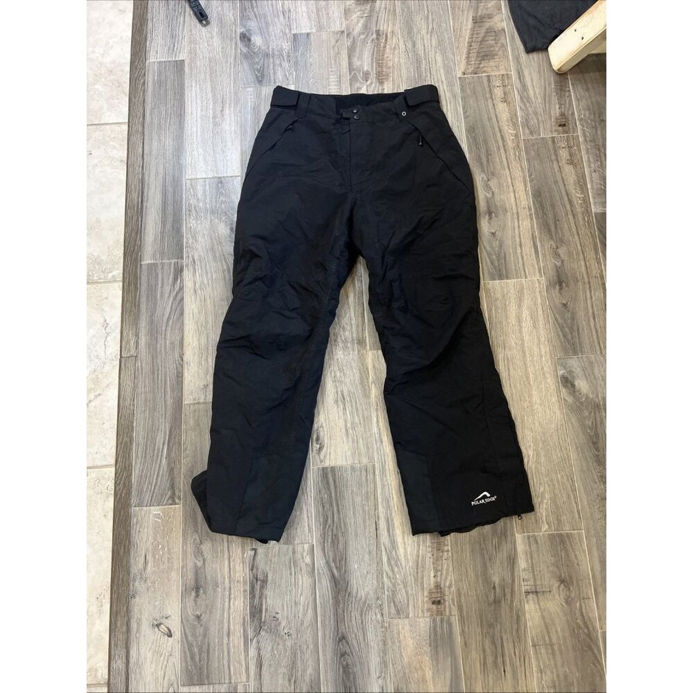 Polar Edge Silver Series Men's Ski Snow Pants Black XL Inner Snow Gator
